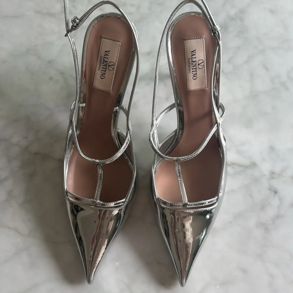 Valentino Rockstud Wispy slingback pumps 38.5